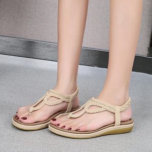 Sandals for Women Shoes Fashion Summer Buckle Strap Wedges Women's