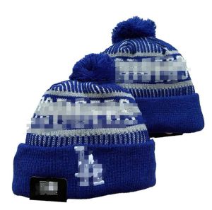 Los Angels Beanies Dodgers Bobble Hats Baseball Ball Caps 2023-24 Fashion Designer Bucket Hat Chunky Faux Pom Beanie Christmas Sport Knit Hat