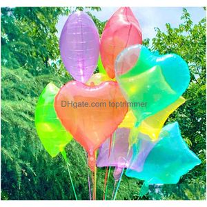 Balon 18inch Yıldız Kalp Şekleli Balonlar 2023 Yeni Yıl Sevgililer Günü Partisi Sevgi Hediye Doğum Günü Okula Geri Bahçe Bahçesi Dekor Festival Dhref
