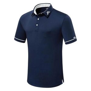 Camiseta masculina vestuário de golfe jl verão camiseta confortável respirável casual moda manga curta 231025