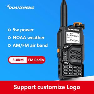 Walkie talkie quansheng uv k5 walkie talkie portable radio am fm tvåvägs radiokommutatorstation amatör skinka trådlöst set lång räckvidd mottagare 231025