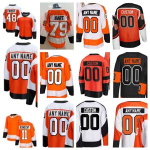 Personalizzato 2023 24 Carter Hart Reverse hockey maglia Uomo Bambini Gioventù Couturier Travis Konecny Claude Giroux Bobby Brink Owen Tippett Farabee Eric Lindros Clarke maglia