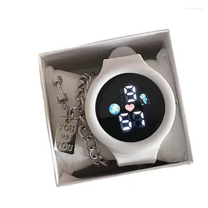 Orologi da polso POPACC Orologio elettronico semplice ed elegante per le donne Regalo studentesco multifunzionale intelligente per bambini Decorazione quotidiana