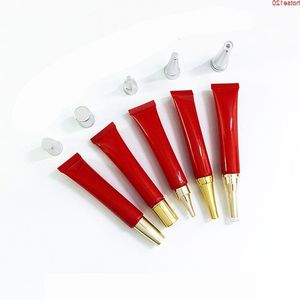 20ml lindo tubo macio vermelho viagem maquiagem espremer sub-engarrafamento protetor solar creme amostra recipiente de embalagem cosmética 50pcs / lothigh qty uxvot