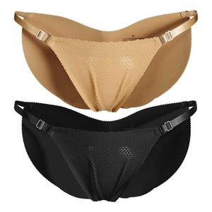 Women Sponge Padded Fake Ass Panties Hip Butt Lifter UP Underwear Bottom Push Up Adjusted Strap G-string Seamless BIkini Pants H10311J