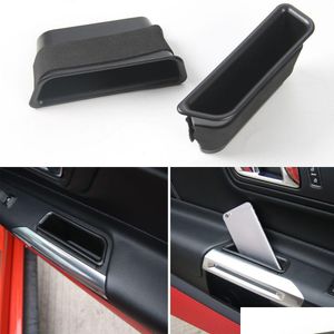 Other Interior Accessories Abs Black Car Door Storage Box Decoration Er For Ford Mustang 15Add Styling Interior Accessories Drop Deliv Dhsmw