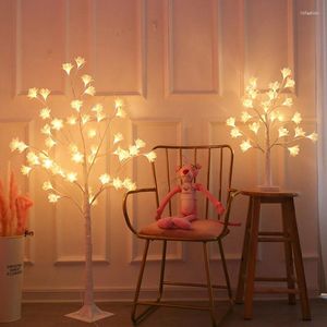 Decorative Flowers LED Simulation Orchid Luminous Tree Lights Bedroom Background Props Decoration Wedding Party Home Christmas Room