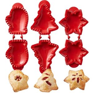 Baking Moulds Christmas Mittens Fruit Pie Mold Dough Press Tools Cookie DIY Biscuit Mould for 231026