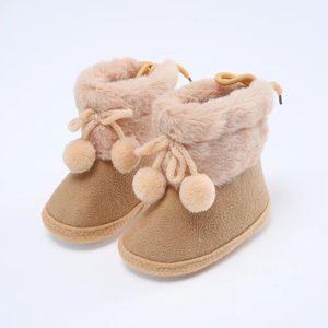 First Walkers autumn winter baby shoes nonslip soft sole toddler cotton boys and girls warm boots 231026