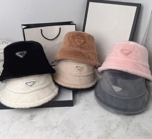 Chapéu de balde de pele de designer novo inverno quente engrossar casual cabido chapéus de pescador clássico esqui crânio gorro chapéus para mulher 6 cores