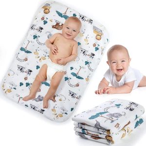 Fraldas de pano 50cm x 70cm Almofada de troca de bebê impermeável portátil tapete multifuncional para troca de fraldas banho premium macio algodão de secagem rápida 231026