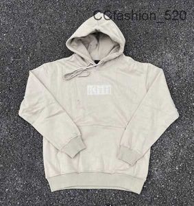 Kith hoodie högkvalitativ liten och trendig varumärke Kith Box Designer hoodie broderad hoodie lös casual hoodie för par överdimensionerade tröjor dcjw