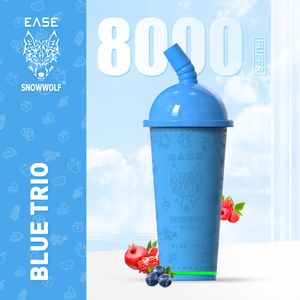 SNOWWOLF EASE 8000 puff bars descartáveis Vape pen e cigarros 8000 Puffs bar pré-cheio 18ml vaporizador instock elektronik sigara ecig 8k 545