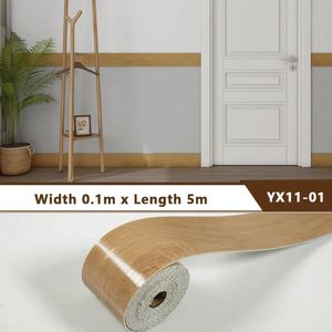 Wall Stickers Background Selfadhesive Waistline Waterproof Edge Sealing Strip Skirting Line Sticker Thickened Decorative 231026