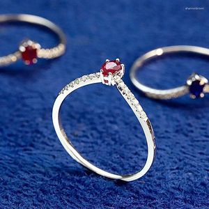 Anéis de cluster CXS Sólido 18k Au750 Branco Ouro Curvo Banda de Casamento Natural Safira Ruby Anel de Diamante Nupcial Empilhamento Combinando Presentes de Promessa