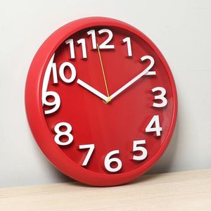 Wall Clocks Quiet Battery Operated Originality Nordic Design Clock Hanging Wooden Watch Living Room Horloge Murale Home Decorating Item