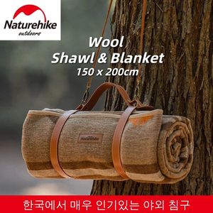 Sleeping Bags Warm Wool Shawl Picnic Blanket Portable Tent Mat Ultralight Indian Wool Blanket Ground Travel Mat Outdoor Camping Mat 231025