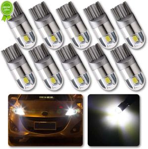 New 10 PCS Car LED Bulb T10 W5W 194 Signal Light 12V 7000K White Auto Interior Dome Reading Door Map Trunk License Plate Lamps