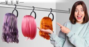 Wig Stand 1Pcs Wholesale Hanging Wig Stand For Wigs Display Styling Portable Wig Hanger Hair Dryer Durable Wig Hanging Stand Display Tool 231025