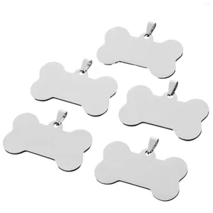 Dog Tag 10pcs DIY Blank Engraved Pet Id Tags For Cat Name Plates Personalized Collar Anti-lost Accessories