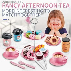 Cucine Gioca Simulazione alimentare Macchina per il caffè Mini cibo Giocattolo per bambini Fai finta di cucina Gioco di casa Gioco Fai da te Dessert Cucina Giocattoli Set Finta Play Girl ToysL231026