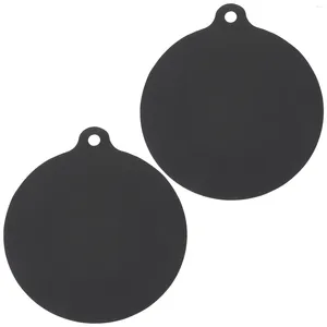 Tapetes de mesa 2pcs almofada de fogão de indução reutilizável pote de silicone tapete de cozinha