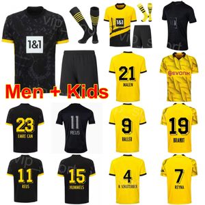 Clube Borussia Futebol Dortmund 17 Marius Wolf Jersey Set Niklas Sule Karim Adeyemi Marco Reus Julian Brandt Mats Hummels Donyell Malen Camisa de futebol Kits Homens Crianças