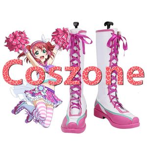 Cheerleader LoveLive Sunshine Aqours Cheerleader Ruby Kurosawa Scarpe Cosplay Stivali Love Live Accessori per costumi di carnevale di Halloween 231025