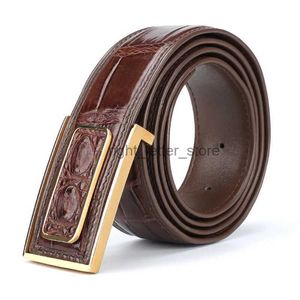 Belts 2023 men high quality genuine leather belt designer belts Crocodile skin fashion Strap male for man PA001 YQ231027