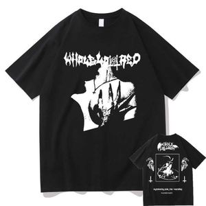 メンズTシャツラッパープレイボイカルティロッタレッドミュージックTシャツデビルサタンダブルサイドプリントTシャツTOPS MEN WOMEN HIP H233H