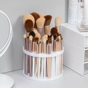 Makeup Brushes Lattices Cosmetic Multifunktion Stor kapacitet för smink Storage Box Table Organizer Make Up Tools Pen Holder 231025