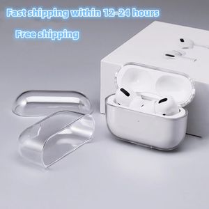 För AirPods Pro Case Airpod 2 3 Earphones Airpod Bluetooth hörlurstillbehör Solid Silicone Protective Cover Apple Wireless Charging Box Sock Proof Case