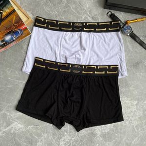 Marke 2PCS männer Unterwäsche Reine Baumwolle Antibakterielle Unterhose Seide Männer Boxer Shorts Lose und Bequeme Flache Winkel Männliche höschen