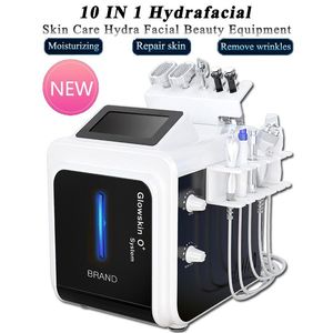 10 IN 1 Hydrafacial Mikrodermabrasion Hautwäscher Entfernen abgestorbene Haut Sauberes Gesicht Hydrodermabrasion Jet Peel Maschine RF Faltenentfernung BIO Offene Poren Maschinen