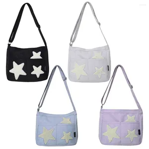 Duffel Çantalar Kadın Çok Cep Çantası Çok yönlü yıldız omuz çantası ayarlanabilir kayış sevimli messenger alışveriş satchel