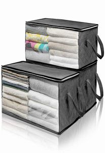 1Pcs Upadated Extra Large bag Foldable Portable Clothes Organizer Tidy Pouch Suitcase Home Box Quilt Storage Container Bags5453653