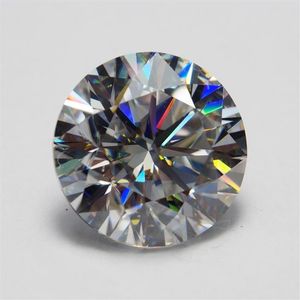 1 0CT 6 5 mm d f Color vvs okrągły genialny krojony laboratorium certyfikowany diamentowy moissanite z testem certyfikatu dodatnie luźne Diamond308Q