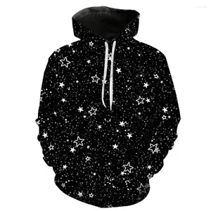 Hoodies masculinos estrelas engraçadas homens mulheres moda legal roupas 3d impressão universo estrela hoodie menino menina crianças casual manga comprida pullovers