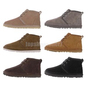 Botas de neve de designer clássico homens neumel plataforma zip botas tornozelo sapatos de fundo grosso pele de carneiro quente australiano fofo fuzz mule botas de pele de luxo bottes