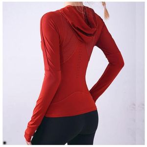 sports top women running fitness yoga hoodie coat thumb hole long sleeve tshirt tight elasticity mesh stitching breathable gym clo294x