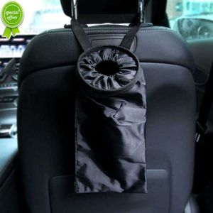 Neue 1Pc Tragbare Auto Sitz Zurück Müll Tasche Auto Auto Mülleimer dicht Staub Halter Fall Box auto Styling Oxford Tuch