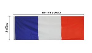 Франция, французские флаги, национальные флаги стран, 3039X5039ft, 100D полиэстер, яркий цвет, высокое качество, с двумя латунными втулками2021364