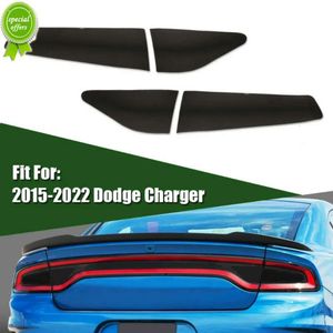 Neuer Auto-Rücklicht-Tönungs-Overlays-Aufkleber, Auto-Rücklicht-Vinyl-Aufkleber, dunkel geräucherter Film-Aufkleber, Zubehör für 2015–2022 Dodge Charger