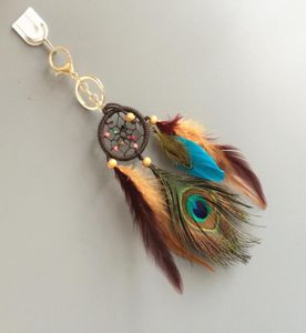 Toppkvalitet 18quot Dream Catcher Liten bil som hänger med påfågelfjäder som 6610563