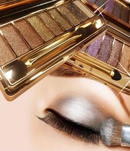 Whole9 Colors Shimmer Eyeshadow Eye Shadow Palette Makeup Cosmetic Brush Set Party Cocktail Wedding Långvarig 8tt85172056