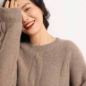 Suéteres femininos soltos tops roupas plus size mulheres suéter puro cashmere pulôver para 2023 malhas de inverno sws01