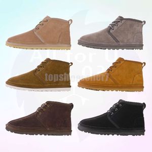 Botas de neve de designer sapatos masculinos neumel plataforma zip botas tornozelo sapatos inverno fundo grosso quente pele de carneiro austrália fofo fuzz mule botas de pele luxuosa bottes