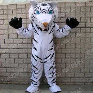 2024 Tiger Mascot Costumes Halloween Fancy Party Dress Tecknad karneval Xmas Advertising Födelsedagsfest Disex outfit