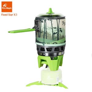 Stoves Fire Maple Camping Gas Burners Outdoor Backpacking Cooking System 2200W 0.8L 600g With piezo ignition Gas Stove FMS-X3 231025