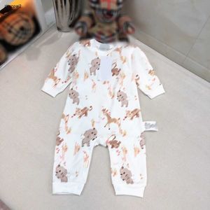 Luxury baby jumpsuits Cute animal print newborn bodysuit Size 59-90 Comfortable Opening design feel crawling suit Oct25